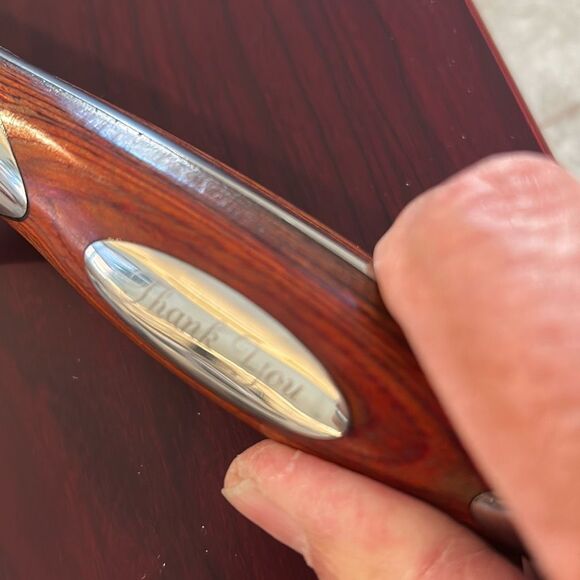 Rosewood Handle 13” Santoku Knife - Picture 7 of 9